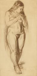 Kvinneakt  [Tegning]
