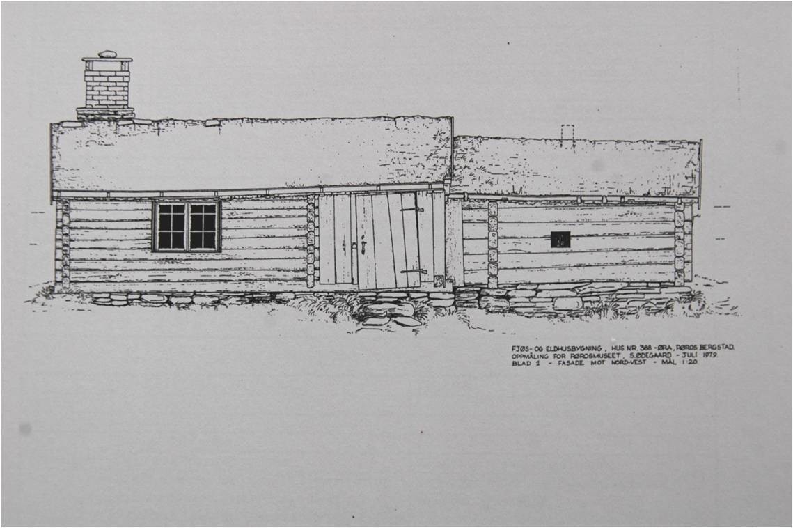 Fjøs og eldhus fra Øra