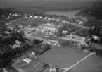 Flygfoto över Kosta i Lessebo kommun, Kronobergs län. 1141/1963