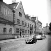 Stora torget med dåvarande polishuset. Västerås.