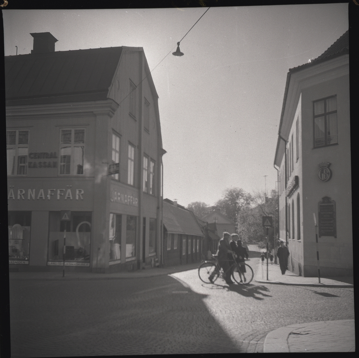 Korsningen Stora gatan/Vasagatan mot söder, Västerås.