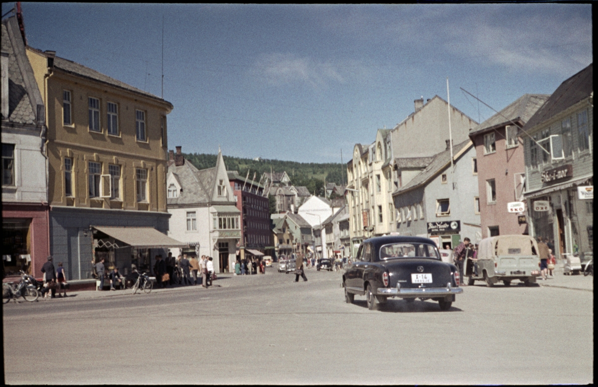 Trafikk i Harstad sentrum.