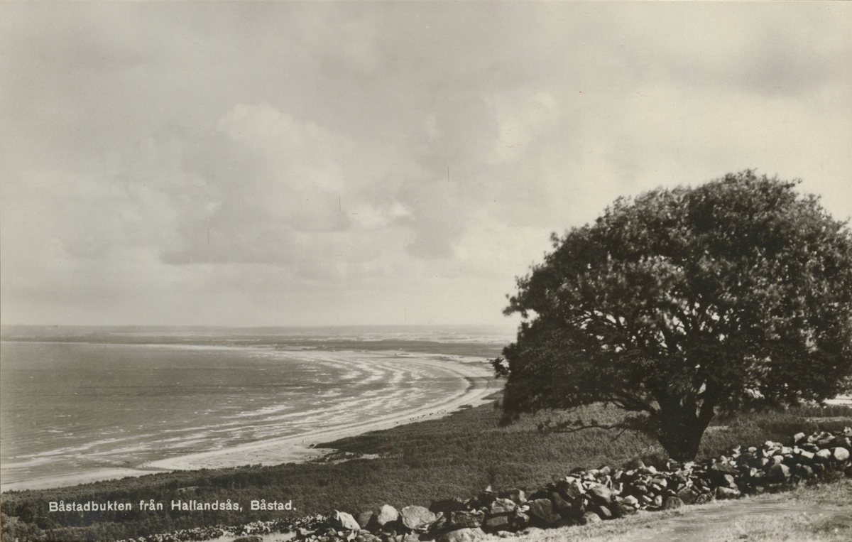 Text i fotoalbum: "ÖB:s inspektionsresa. Båstadsbukten från Hallandsås, Båstad".