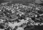 Flygfoto över Vrigstad i Sävsjö kommun, Jönköpings län. 1165/1963