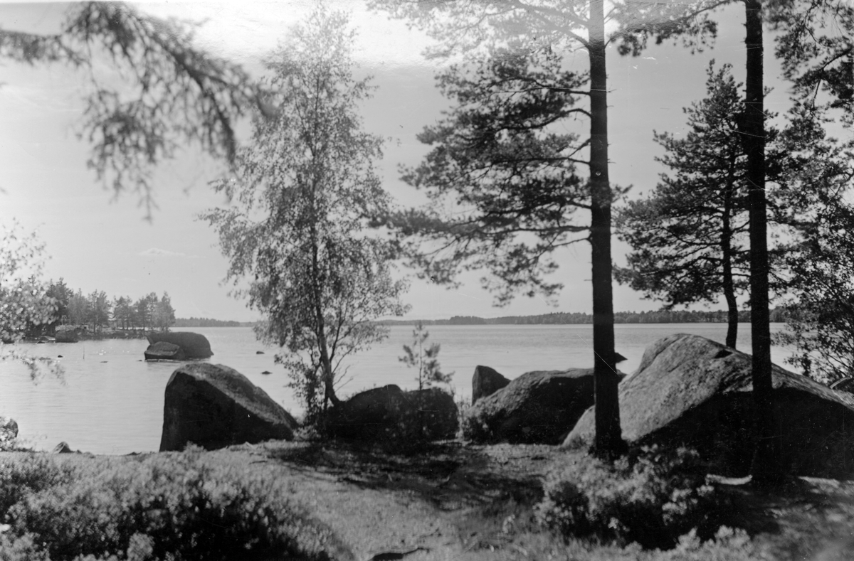 Hovmantorp, sjön Rottnen, 1942.