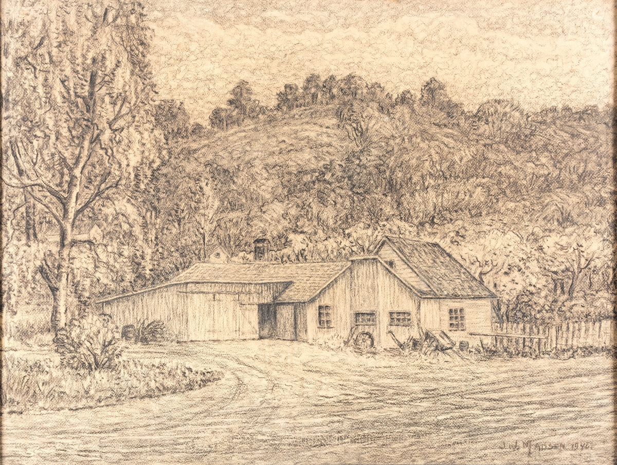 Den gamle smia på Dyrløkke, Frogn (før rundkjøringen kom).