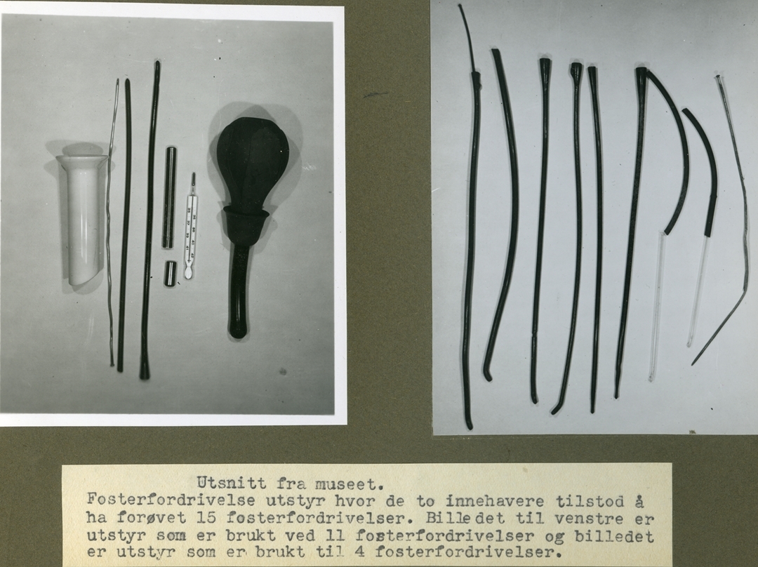 Brunt album med 21 fotografier i sorthvitt. Mest interiørbilder fra Stavanger politikammers kriminaltekniske avdeling. Bildene viser fotoatelieret med utstyr og innredning, mørkerommet, tegnesal- og kartotekrom, og opplysningsavdelingens rom med kriminalmuseum. I tillegg finnes det nærbilde av noen av gjenstandene utstilt i museet; bevismateriale fra drapsforsøk, en revolver, innbruddsverktøy og beslaglagte legeinstrumenter som har tilknytning til illegal abort. Bakerst i albumet finnes portretter av en forbryter før og etter forkledning og en kvinne tvangsinnlagt for kjønnssykdom før og etter tvangsklipping.
