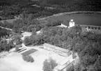 Urshults kyrka och skola, 1964.