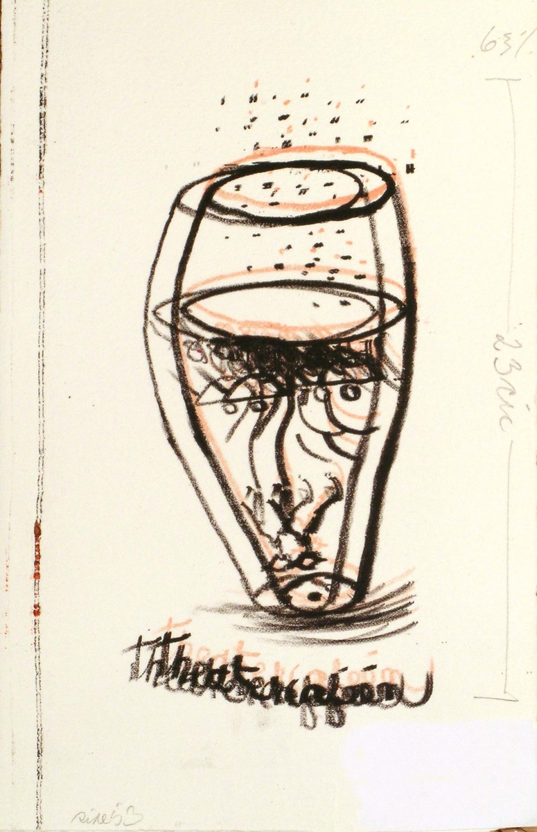 Theatercaféen/Jeg-portrett i pjolteren [Grafikk]