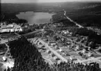 Flygfoto över Hjältevad i Eksjö kommun, Jönköpings län. 765/1964