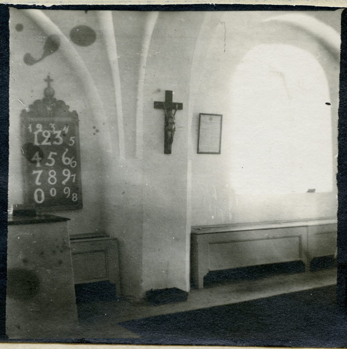 Romfartuna sn, Västerås.
Sakristian i Romfartuna kyrka, 1919.