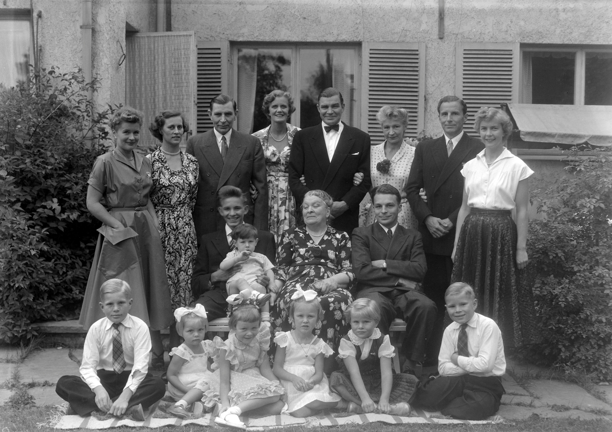Grosserer Just Meincke Finne med familie