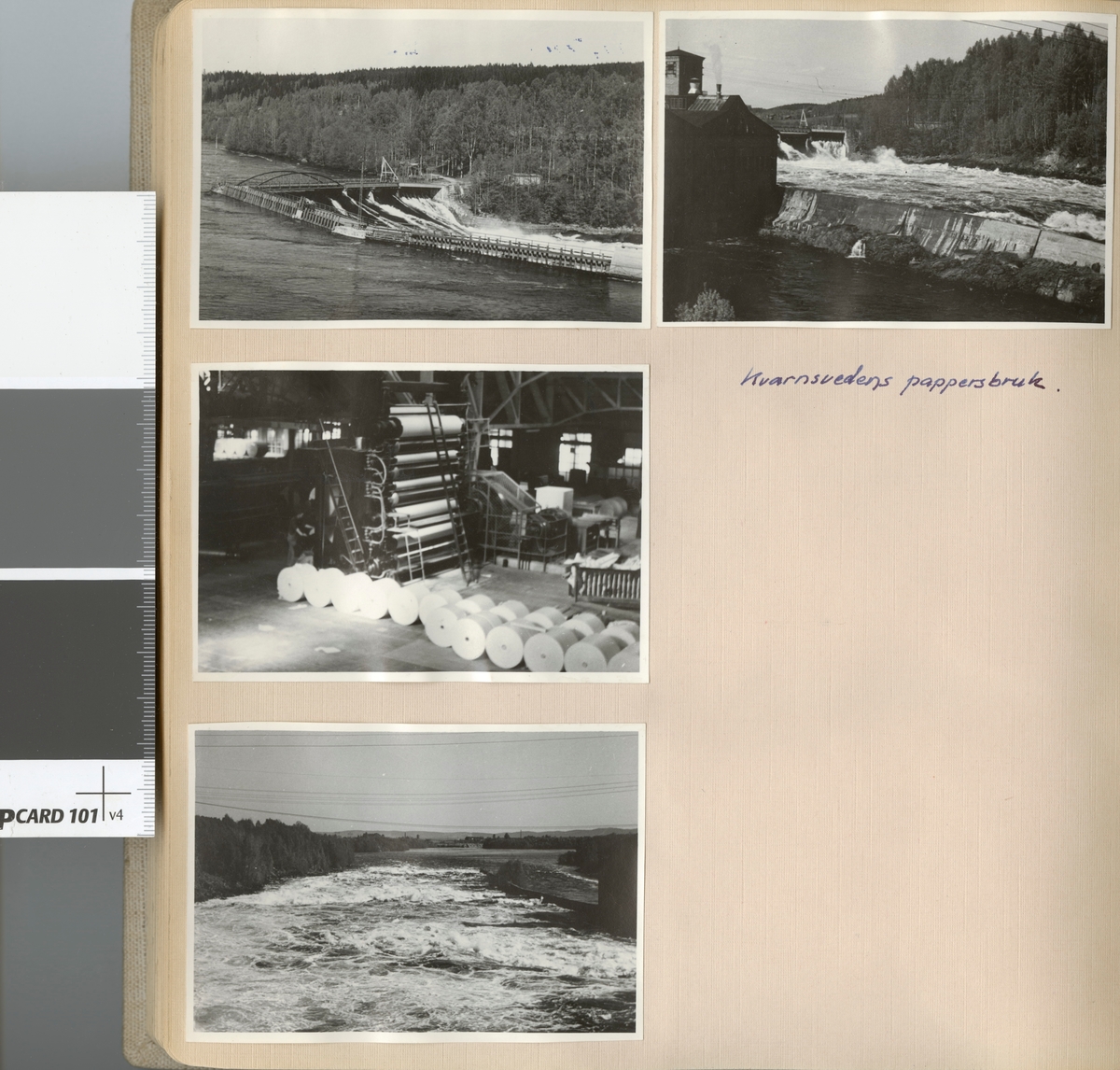 Text i fotoalbum: "Reg- och Fointmöte i Falun våren 1951. Kvarnsvedens pappersbruk".