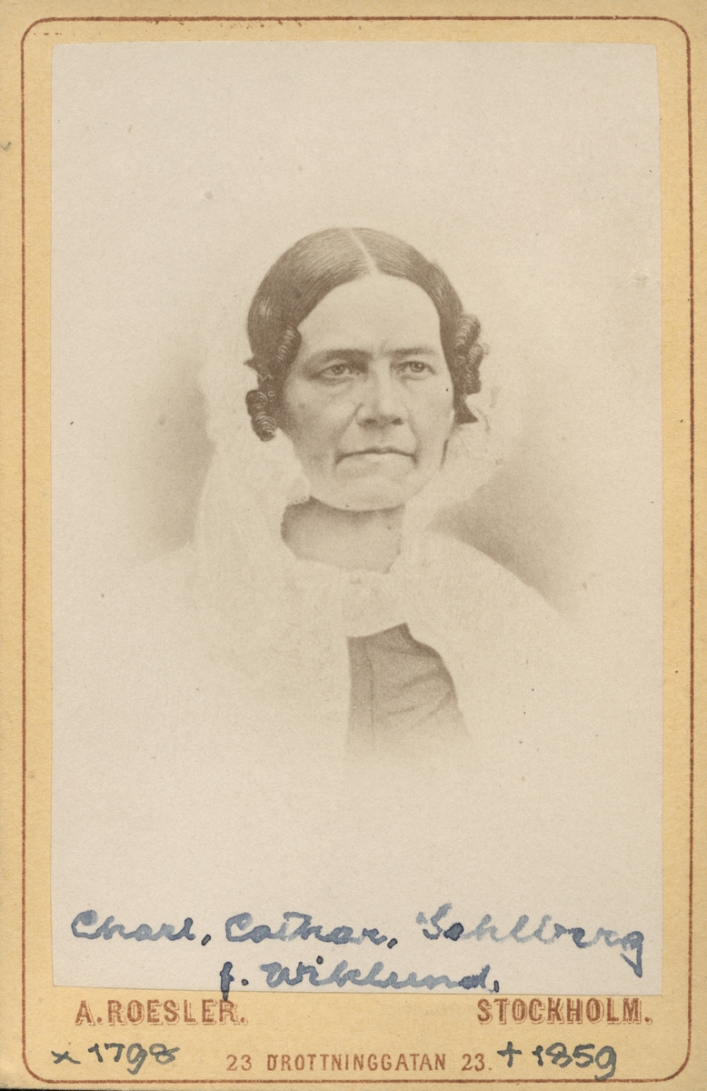 Charlotta Catharina Sehlberg f. Wiklund.