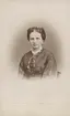 Troligtvis Hilda Karolina Brandt (1833-1886), hustru till Per Johan Haegerstrand (1826-1905).