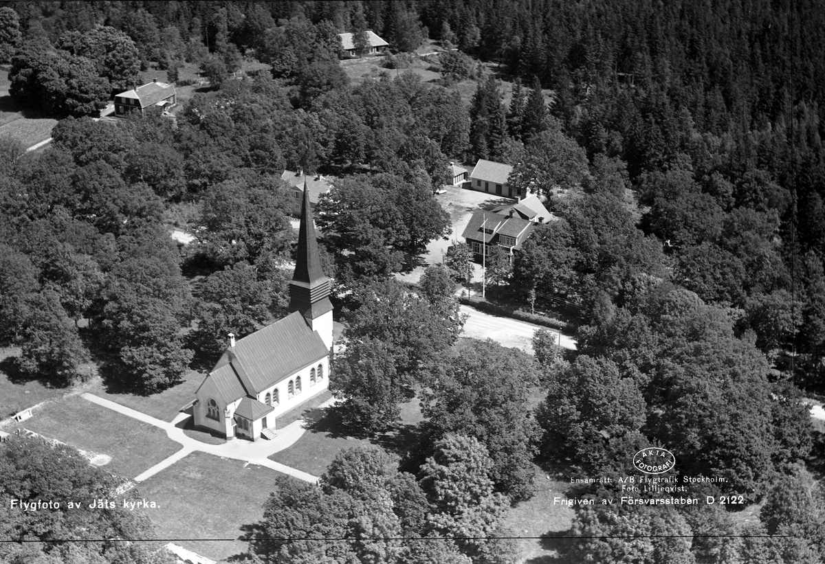 Jäts nya kyrka, 1936.