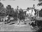 Barnkoloni - lekande barn, Sandika, Harg socken, Uppland