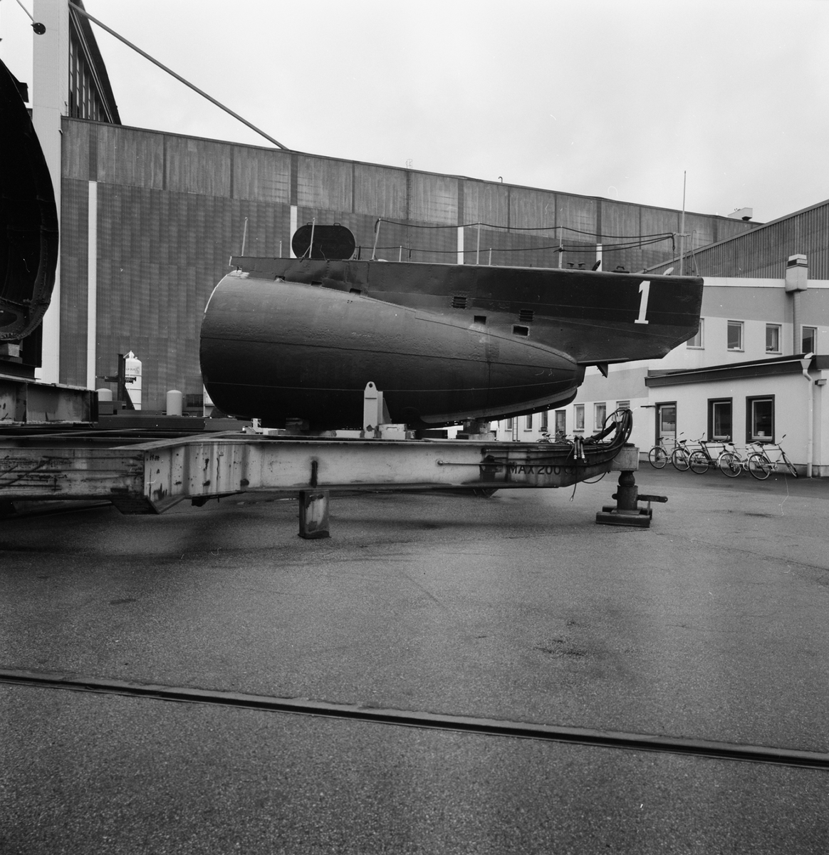 Deln av Ub.U1 och transp till Stumholmen