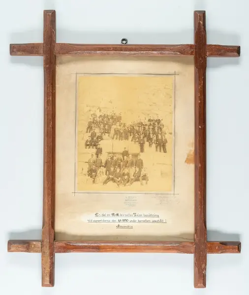 Korvetten Frejas besättning vid Cheopsyramiden