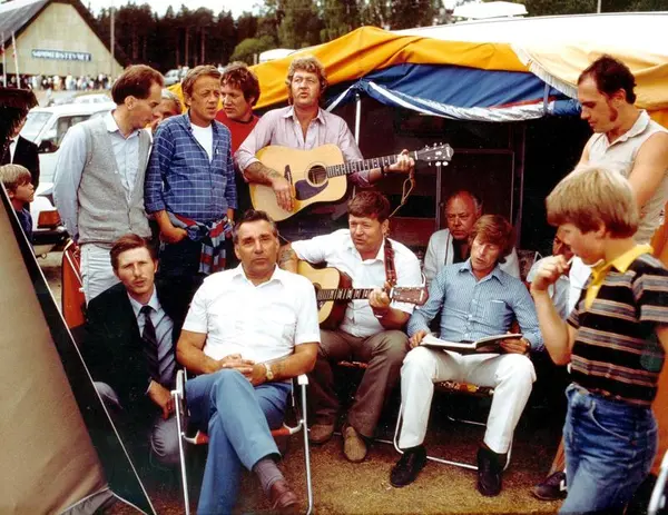 Christian gathering at Hedmarktoppen, 1983.