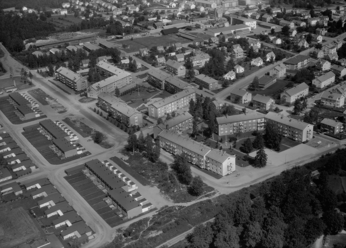 Flygfoto över Nässjö i Jönköpings län. 1257/1966