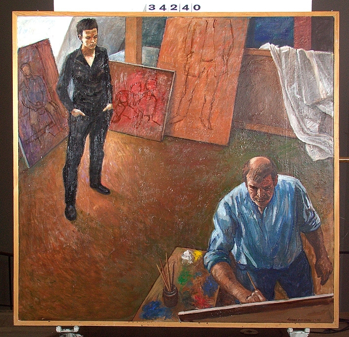 I ateljén [Målning]