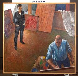 I ateljén [Målning]