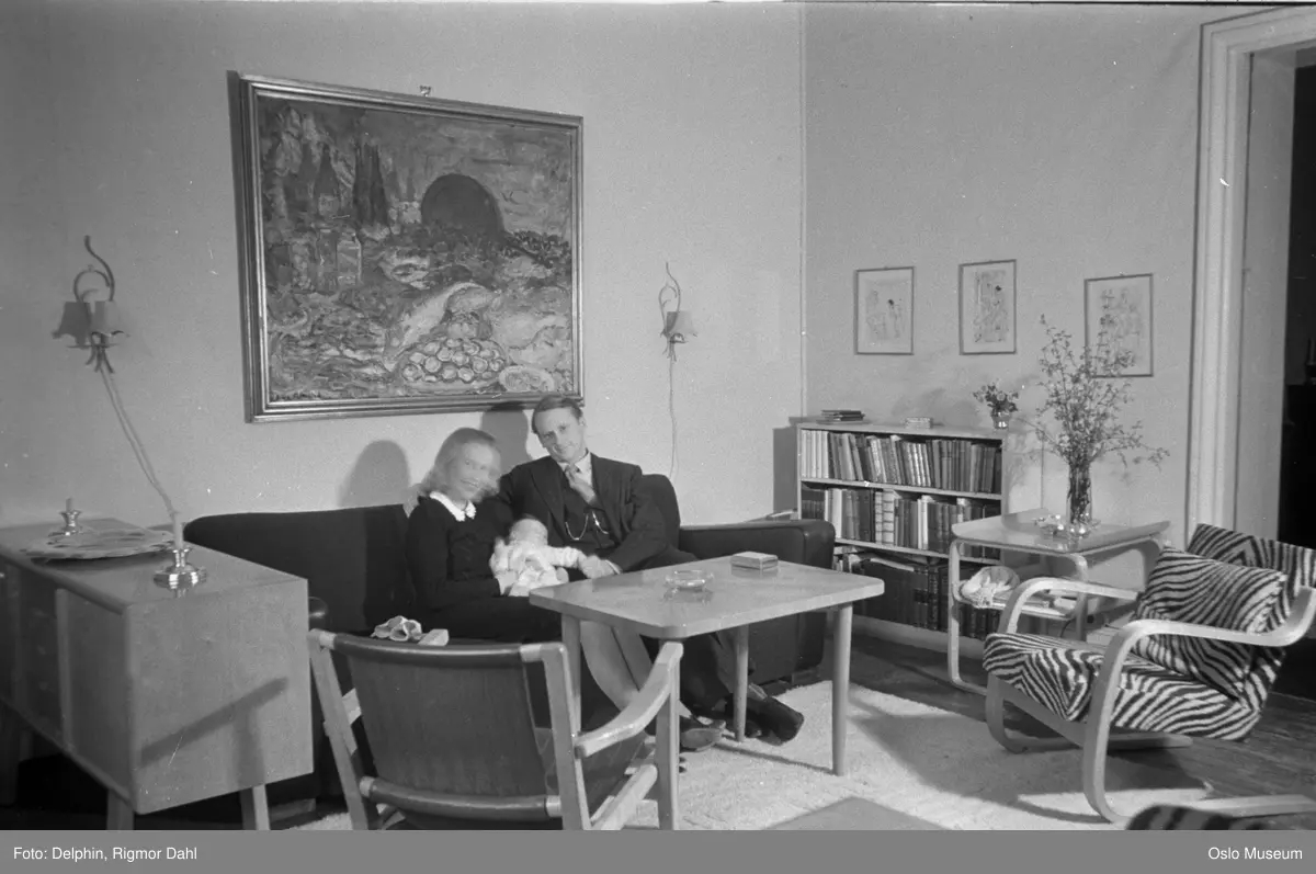 bolig, interiør, stue, ektepar, kvinne, mann, skuespiller, barn