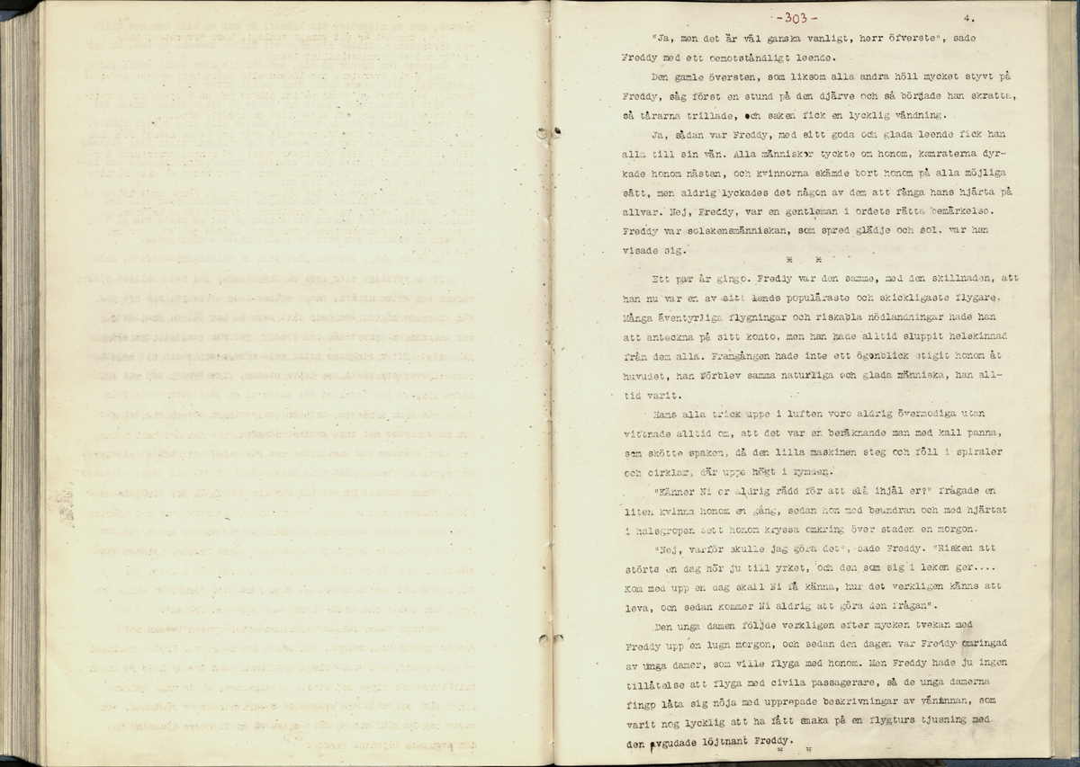 Inbunden samlingsvolym för tidskriften Flygfisken: organ för Sveriges militärflygare, 1917-1919.

Innehåll: artiklar med minnen, händelser och episoder inom den svenska militära pionjärflygningen samt fakta och råd till militära flygare. Illustrationer i form av ritningar och foton.

Sidor framställda genom stencilering med inklistrade fotografier.


Ingående nummer:

1 - augusti 1917 (sida 1-11)
2 - september 1917 (sida 12-21)
3 - oktober 1917 (sida 22-31)
4 - november 1917 (sida 32-42)
5 - december 1917 (sida 43-53)
6 - januari 1918 (sida 54-64)
7 - februari 1918 (sida 65-77)
8 - mars 1918 (sida 78-88)
9 - april 1918 (sida 89-101)
10 - maj 1918 (sida 102-111)
11 - juni 1918 (sida 112-126)
12 - juli 1918 (sida 127-137)
13 - augusti 1918 (sida 138-148)
14 - september 1918 (sida 149-157)
15 - oktober 1918 (sida 158-168)
16 - november 1918 (sida 169-180)
17 - december 1918 (sida 181-190)
18 - januari 1919 (sida 191-202)
19 - februari 1919 (sida 203-214)
20 - mars 1919 (sida 215-226)
21 - april 1919 (sida 227-240)
22 - maj 1919 (sida 241-251)
23 - juni 1919 (sida 252-263)
24 - juli 1919 (sida 264-274)
25 - september 1919 (sida 275-286)
26 - oktober 1919 (sida 287-298)
27 - december 1919 (sida 299-309)