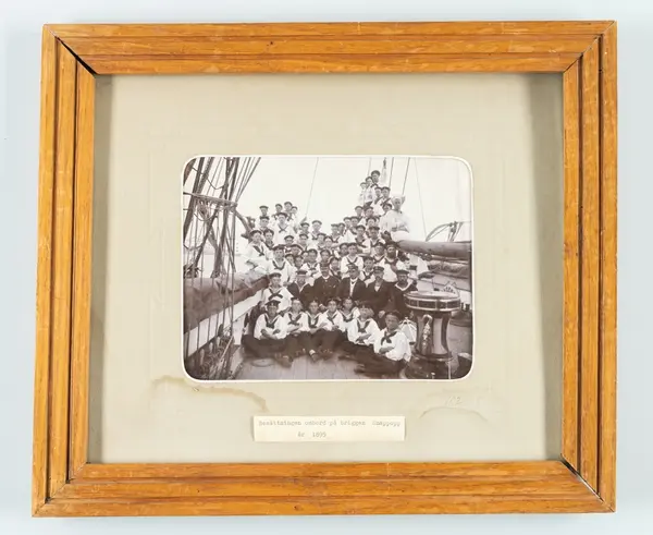 Besättning ombord på briggen Snappopp år 1895