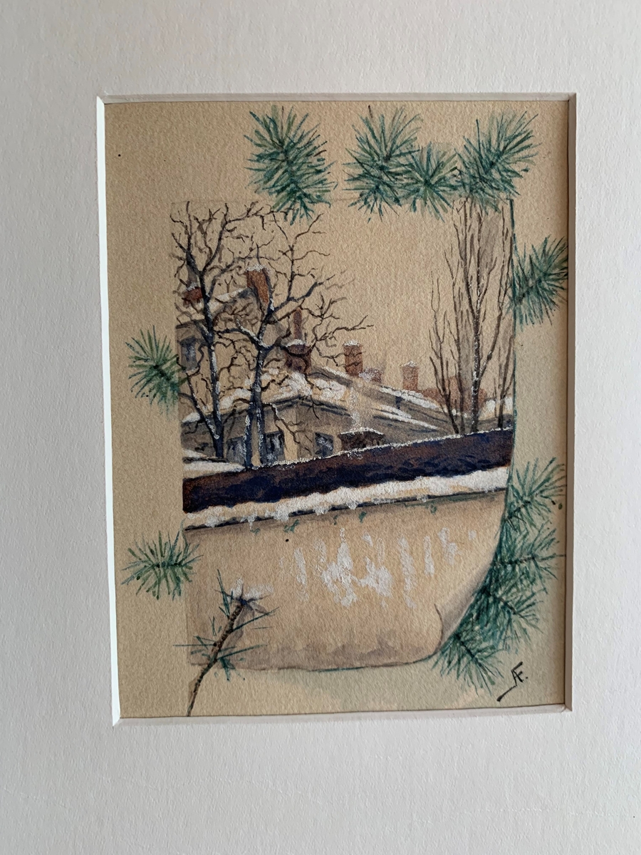 Vintermotiv [Målning]