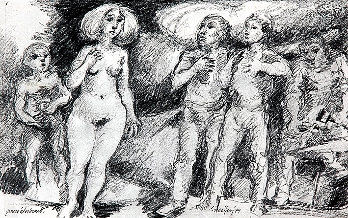 Venus återkomst [Teckning]