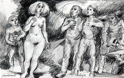 Venus återkomst [Teckning]