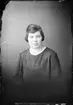 Signe Olsson från Ånö, Hökhuvud socken, Uppland 1924