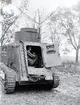 Stridsvagn m/21 

Detta är vagn nr 6 av de 10 som inköptes från Tyskland 1921.

Var, och när, denna bild är tagen är oklart -- förmodligen i samband med befälsutbildning vid Svea- eller Göta Livgarden (I 1 och I 2) i Stockholm.

Fem av de tio vagnarna byggdes senare om till m/21-29, vagn 6 blev inte ombyggd.

Enligt uppgift började försök med radio i stridsvagnar 1925 och slutligen kasserades denna vagn 1938 och användes för minsprängningsförsök.