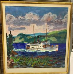 Ångbåten "Gösta Berling" på Fryken [Målning]