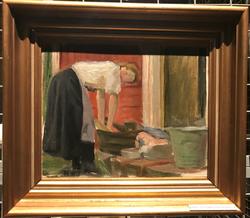 Frida tvättar [Målning]