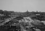 Slussen under ombyggnaden.