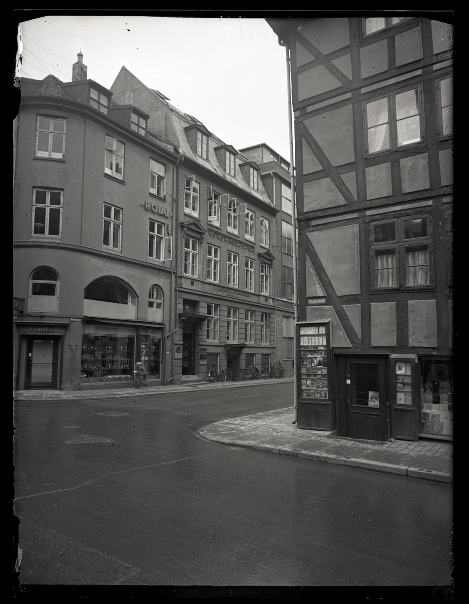 Affärsgatan Fiolstraede, Köpenhamn, Danmark.