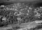 Flygfotot över Grängesberg, Ludvika 1958.