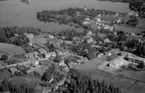 Flygfoto över Söderbärke, Smedjebacken 1958.