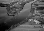 Flygfoto över älvarnas förening, Gagnef 1960.