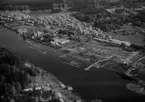 Flygfoto över Vansbro 1960.