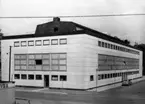 Jönköpings läns museum år 1956. Vy från Odengatan och Västra Holmgatan.