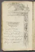 Teckning.
C. E. Nordströms skissbok 1890. Blyertsteckning. Kalkmålning kring fönstren på inre borggården, Gripsholm.