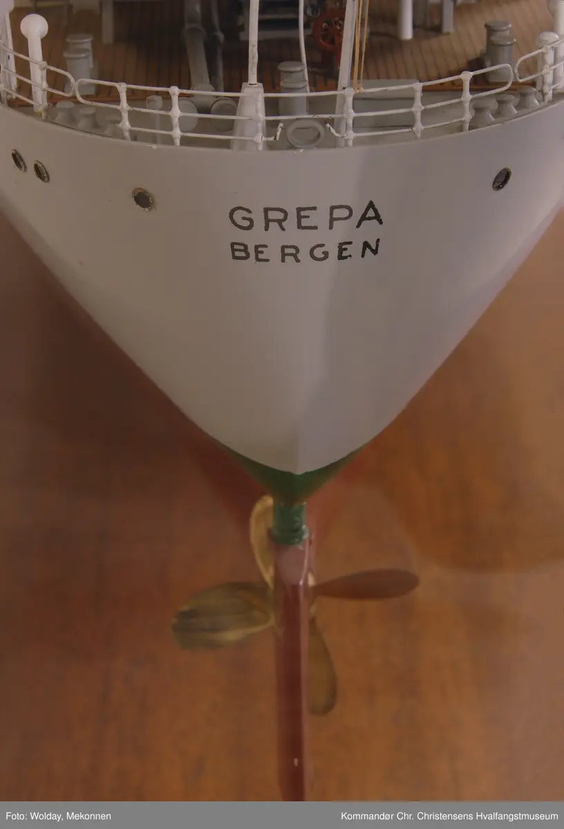 Modell av skipet M/T GREPA