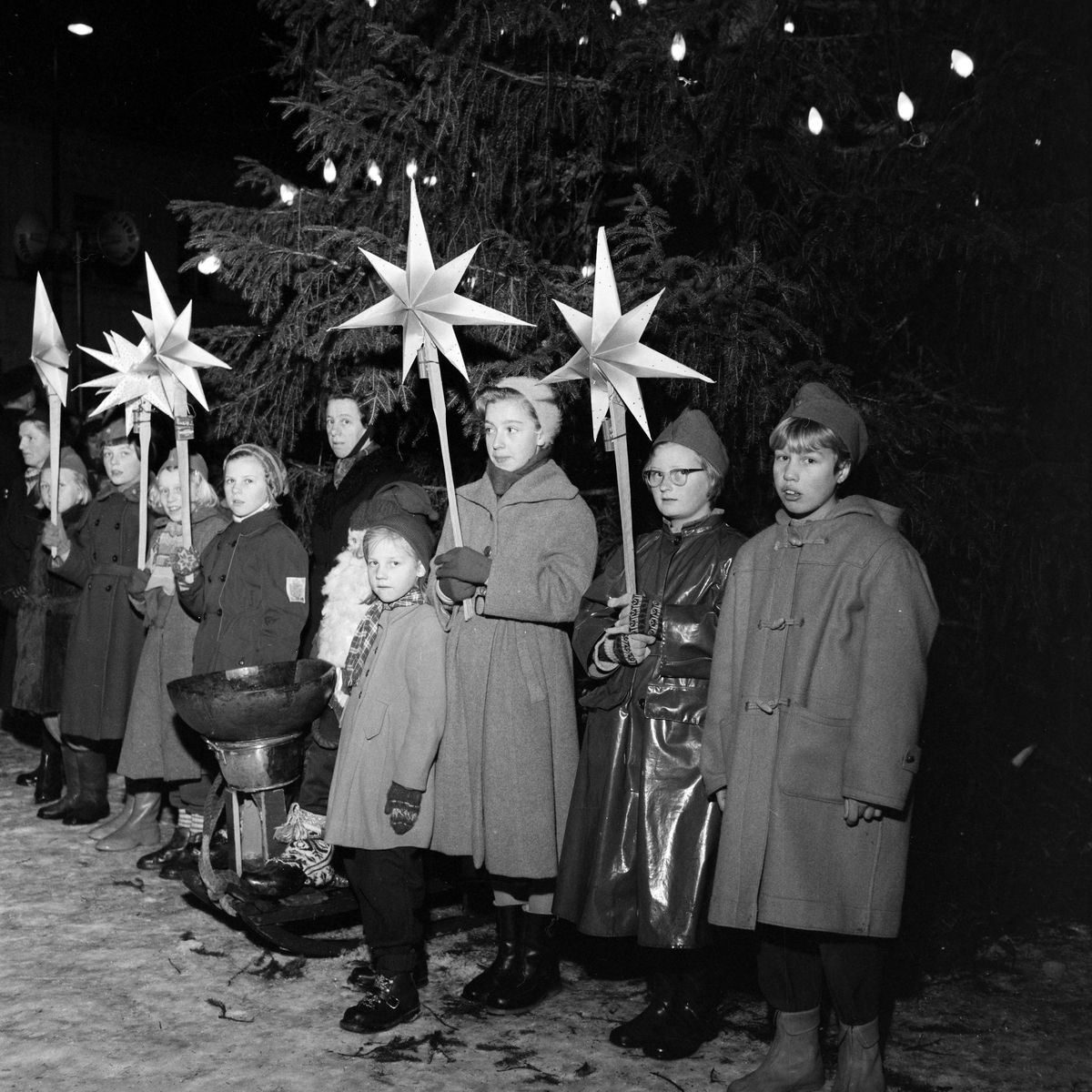 Tenning av juletreet på Torvet