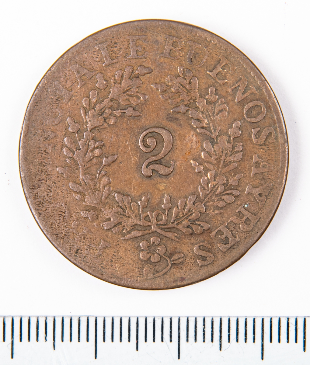 Mynt, Buenos Aires Argentina, 1854.