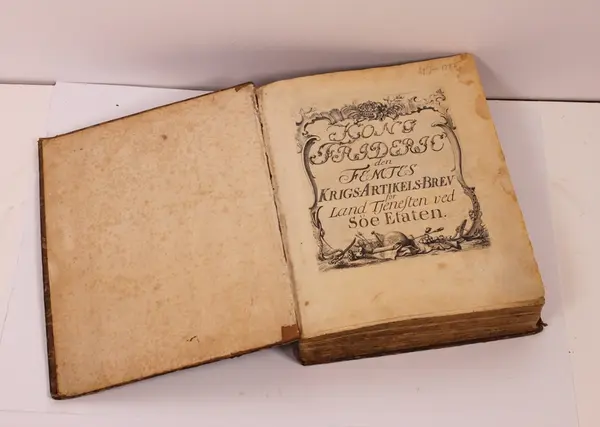 Kong Fredrik V`s krigsartikkelbrev for landtjenesten i Søeta
