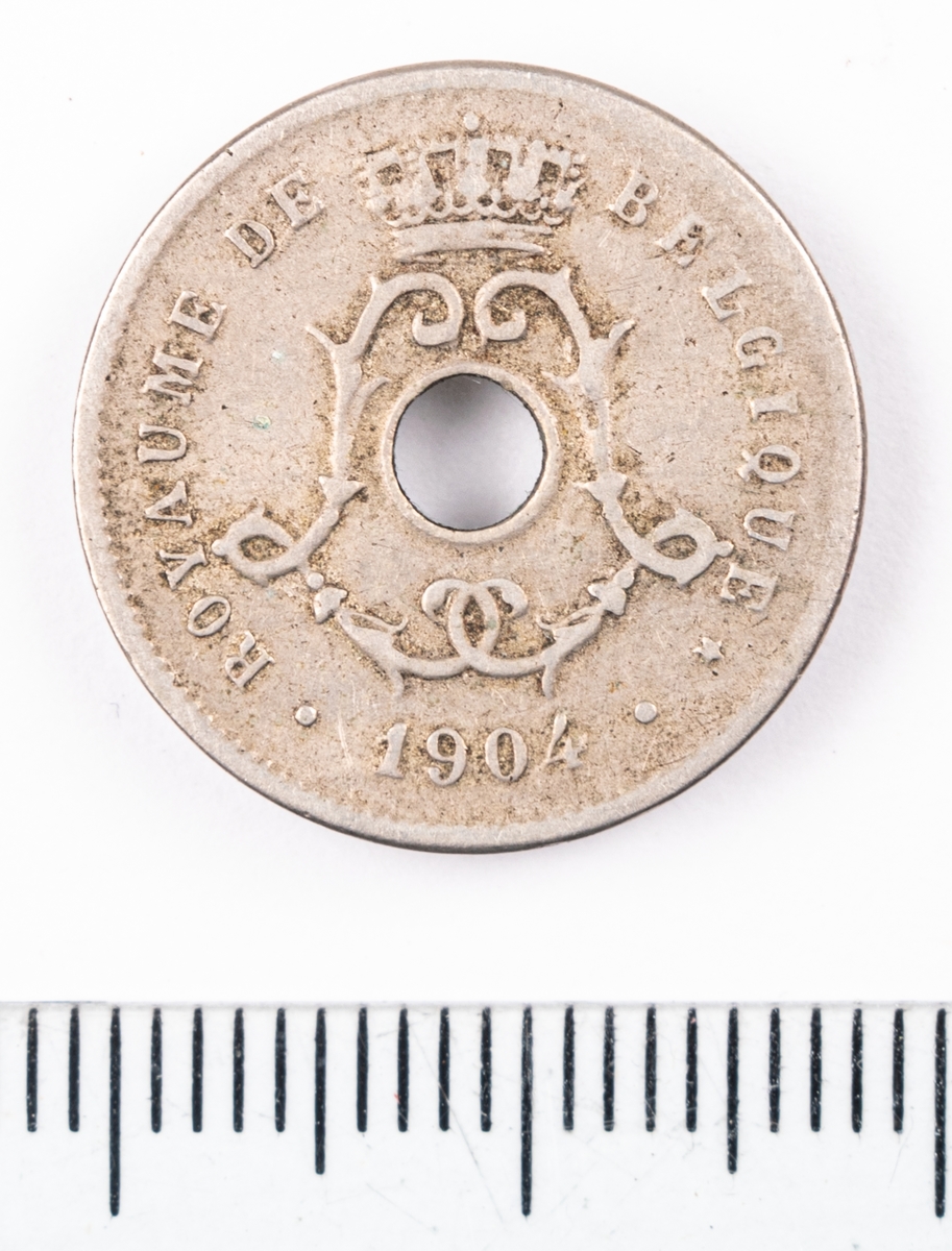 Mynt Belgien, 1904, 5 Centimes.